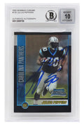 Julius Peppers Signed Carolina Panthers 2002 Bowman Chrome Football Rookie Card #135 (Beckett Encapsulated/ Auto Grade 10) - PEPCAR302 - Julius Peppers Signed Carolina Panthers 2002 Bowman Chrome Football Rookie Card #135 (Beckett Encapsulated/ Auto Grade 10) product image