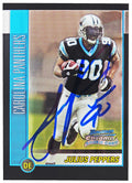Julius Peppers Signed Carolina Panthers 2002 Bowman Chrome Football Rookie Card #135 - PEPCAR307 - Julius Peppers Signed Carolina Panthers 2002 Bowman Chrome Football Rookie Card #135 product image