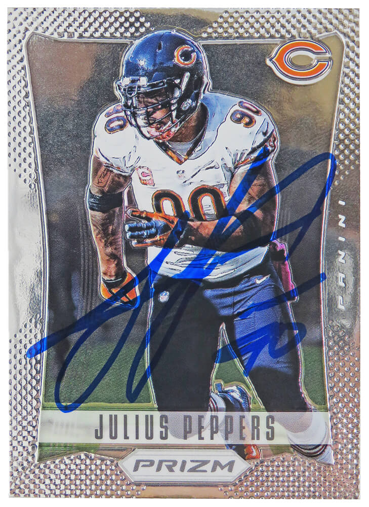 Julius Peppers Signed Chicago Bears 2012 Panini Prizm Football Trading Card #36 - PEPCAR308 - Julius Peppers Signed Chicago Bears 2012 Panini Prizm Football Trading Card #36 product image