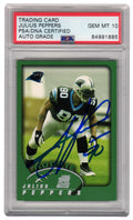 Julius Peppers Signed Carolina Panthers 2002 Topps Football Rookie Card #359 - (PSA Encapsulated - Auto Grade 10) - PEPCAR317 - Julius Peppers Signed Carolina Panthers 2002 Topps Football Rookie Card #359 - (PSA Encapsulated - Auto Grade 10) product image