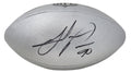 Julius Peppers Signed Wilson Duke Silver Metallic NFL Full Size Replica Football - PEPFTB301 - Julius Peppers Signed Wilson Duke Silver Metallic NFL Full Size Replica Football product image