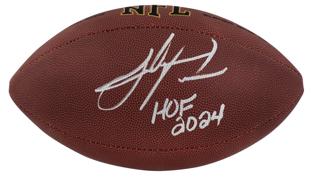 Julius Peppers Signed Wilson Super Grip Full Size NFL Football w/HOF 2024 - PEPFTB304 - Julius Peppers Signed Wilson Super Grip Full Size NFL Football w/HOF 2024 product image