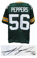 Julius Peppers Signed Green Custom Football Jersey - PEPJRY302 - Julius Peppers Signed Green Custom Football Jersey product image