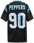 Julius Peppers Signed Black Custom Football Jersey w/Freak of Nature - PEPJRY303 - Julius Peppers Signed Black Custom Football Jersey w/Freak of Nature product image