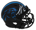 Julius Peppers Signed Carolina Panthers Eclipse Black Matte Riddell Speed Mini Helmet - PEPMIN301 - Julius Peppers Signed Carolina Panthers Eclipse Black Matte Riddell Speed Mini Helmet product image