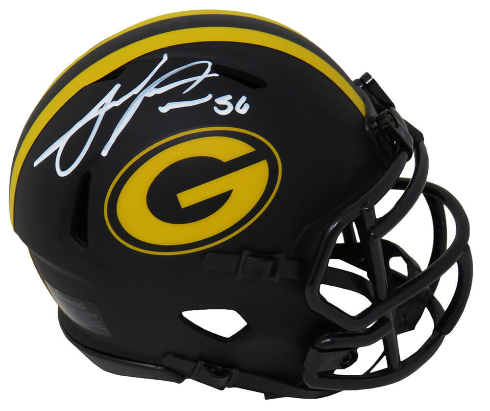 Julius Peppers Signed Green Bay Packers Eclipse Black Matte Riddell Speed Mini Helmet - PEPMIN303 - Julius Peppers Signed Green Bay Packers Eclipse Black Matte Riddell Speed Mini Helmet product image