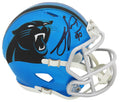 Julius Peppers Signed Carolina Panthers FLASH Riddell Speed Mini Helmet - PEPMIN307 - Julius Peppers Signed Carolina Panthers FLASH Riddell Speed Mini Helmet product image