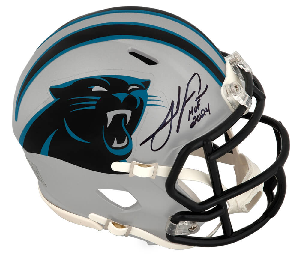 Julius Peppers Signed Carolina Panthers Riddell Speed Mini Helmet w/HOF 2024 - PEPMIN312 - Julius Peppers Signed Carolina Panthers Riddell Speed Mini Helmet w/HOF 2024 product image