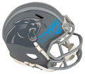 Julius Peppers Signed Carolina Panthers SLATE Riddell Speed Mini Helmet - PEPMIN313 - Julius Peppers Signed Carolina Panthers SLATE Riddell Speed Mini Helmet product image