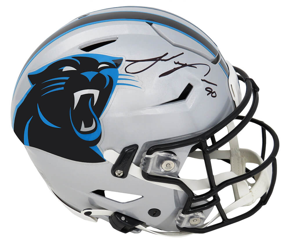 Julius Peppers Signed Carolina Panthers SpeedFlex Riddell Speed Authentic Helmet - PEPPRO301 - Julius Peppers Signed Carolina Panthers SpeedFlex Riddell Speed Authentic Helmet product image