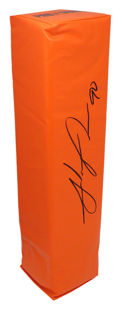 Julius Peppers Signed Orange Endzone Football Pylon - PEPPYL300 - Julius Peppers Signed Orange Endzone Football Pylon product image