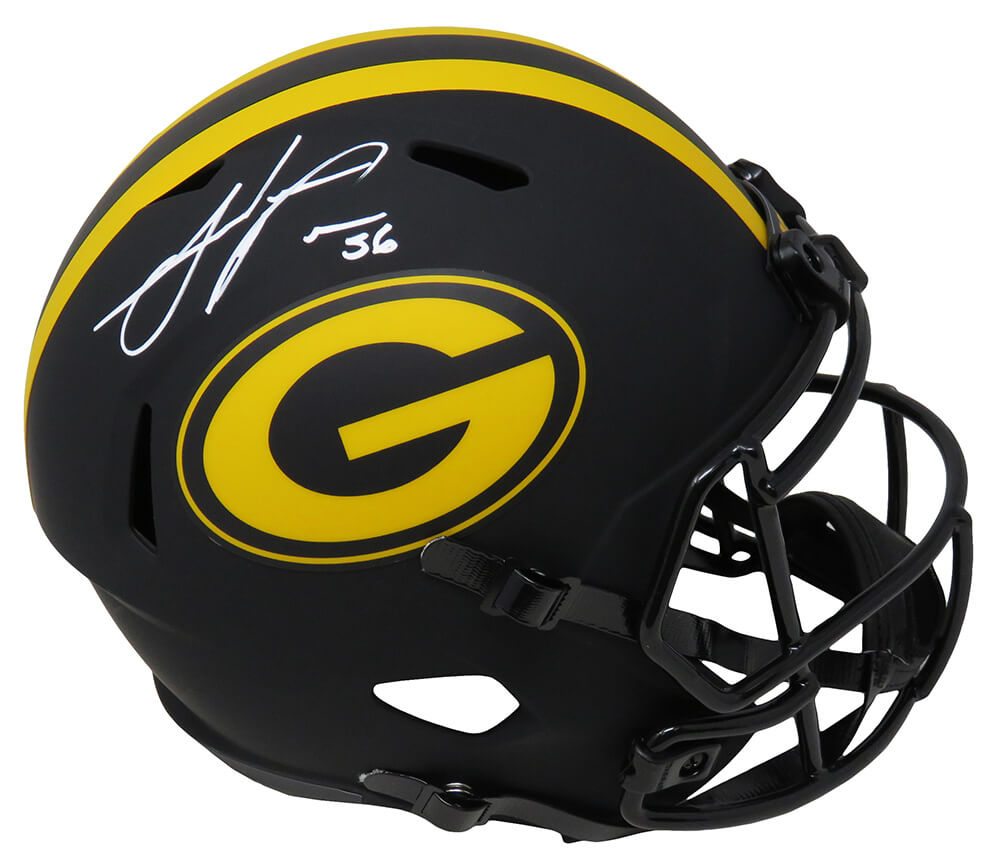 Julius Peppers Signed Green Bay Packers Eclipse Black Matte Riddell Full Size Speed Replica Helmet - PEPREP304 - Julius Peppers Signed Green Bay Packers Eclipse Black Matte Riddell Full Size Speed Replica Helmet product image