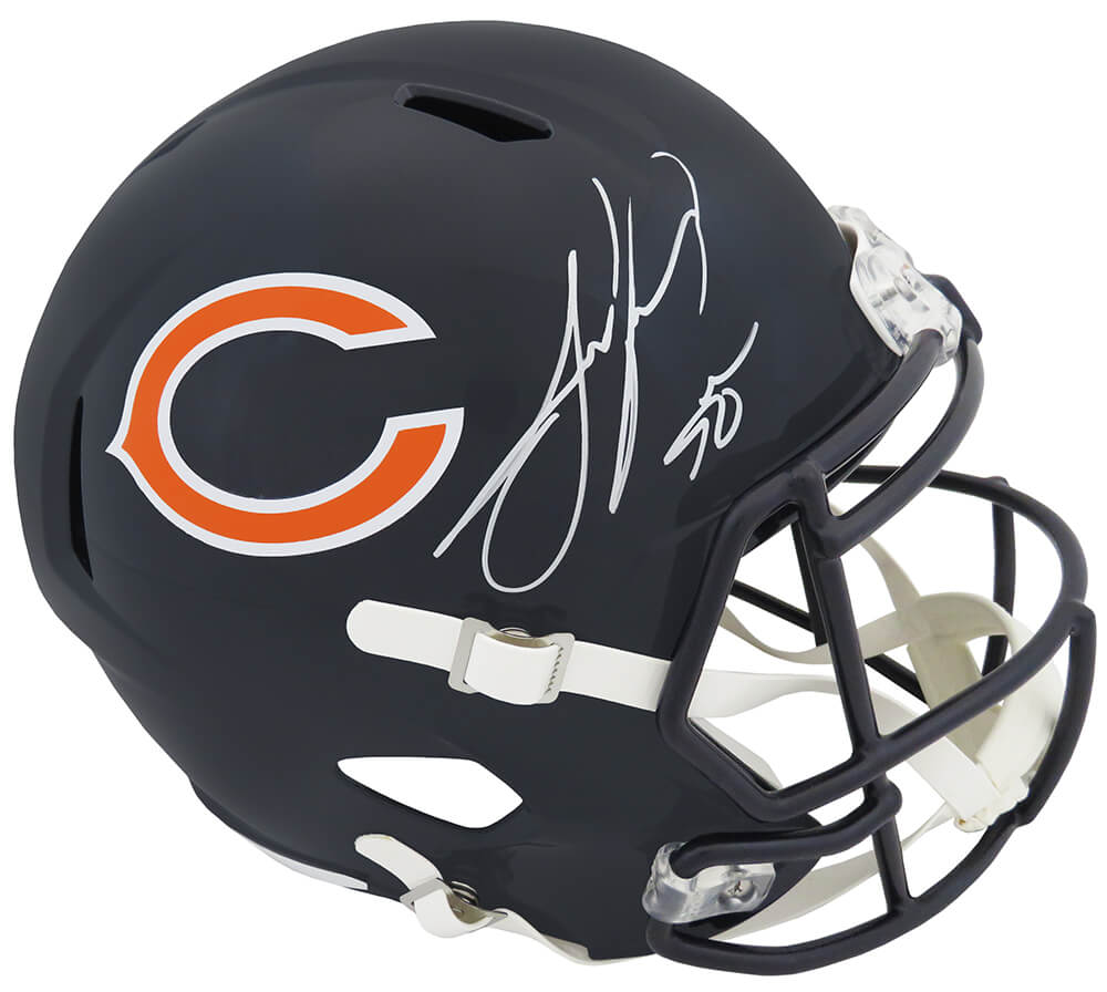 Julius Peppers Signed Chicago Bears Riddell Full Size Speed Replica Helmet - PEPREP309 - Julius Peppers Signed Chicago Bears Riddell Full Size Speed Replica Helmet product image