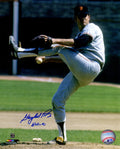 Gaylord Perry Signed San Francisco Giants Pitching Leg Kick Action 8x10 Photo w/HOF'91 - PER08P101 - Gaylord Perry Signed San Francisco Giants Pitching Leg Kick Action 8x10 Photo w/HOF'91 product image
