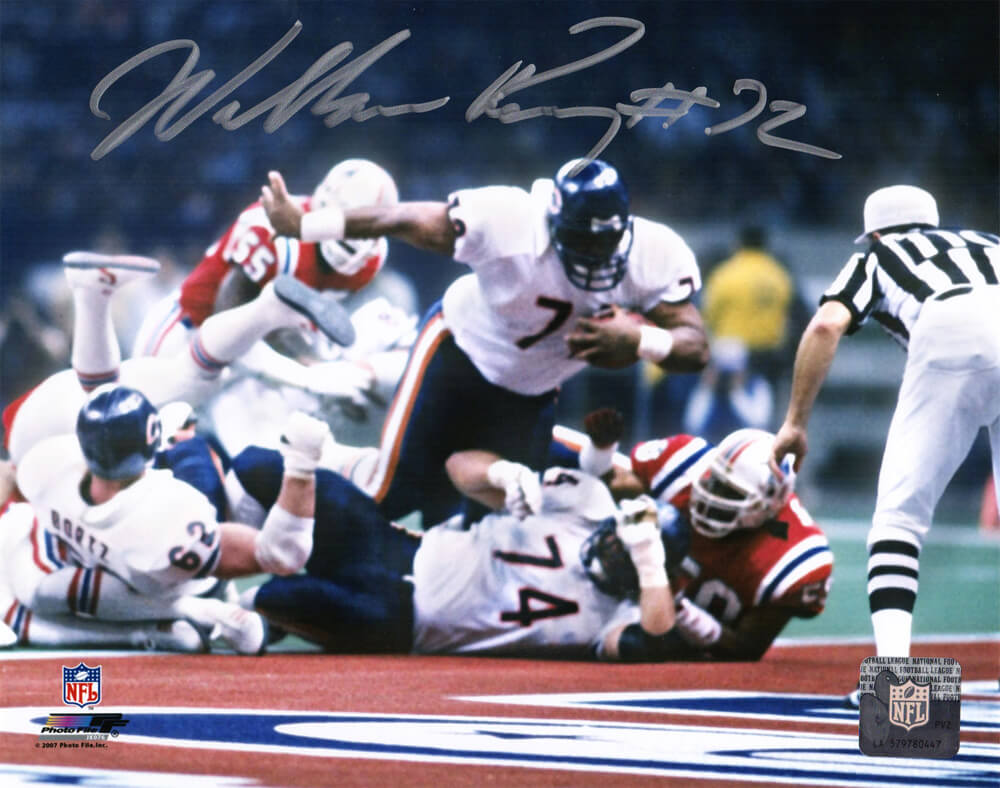 William Perry Signed Chicago Bears Super Bowl XX Touchdown Run 8x10 Photo - PER08P304 - William Perry Signed Chicago Bears Super Bowl XX Touchdown Run 8x10 Photo product image