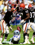 Michael Dean Perry Signed Cleveland Browns High Five Over Emmitt Smith 8x10 Photo - PER08P320 - Michael Dean Perry Signed Cleveland Browns High Five Over Emmitt Smith 8x10 Photo product image