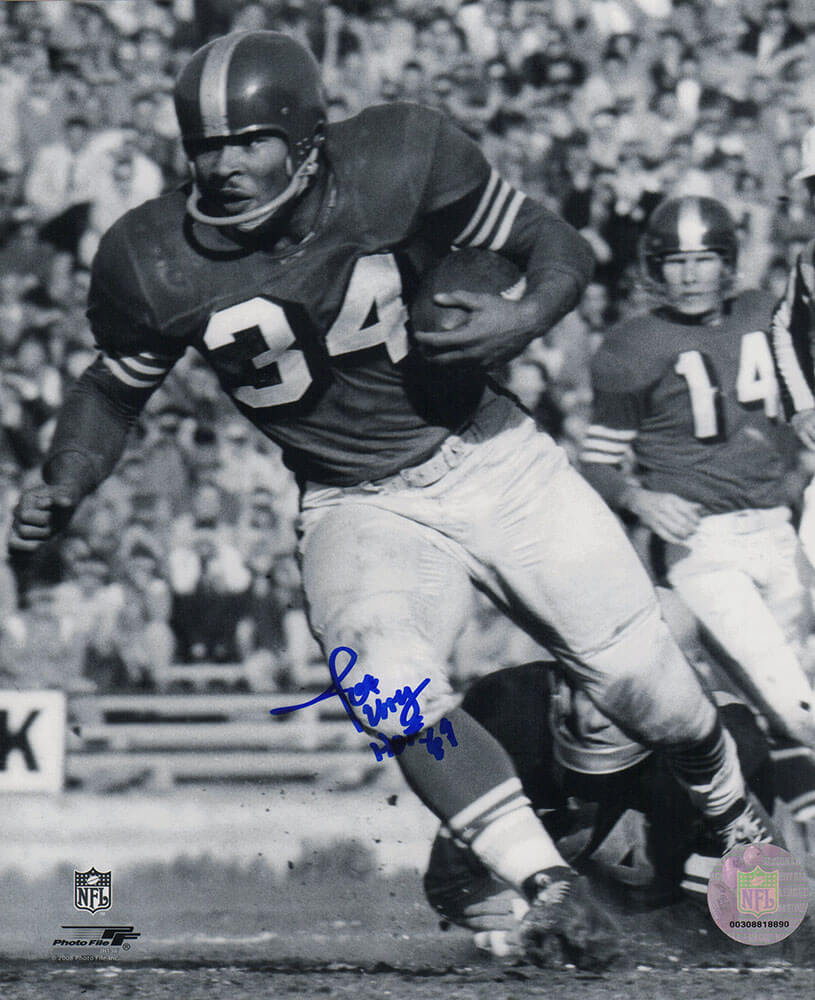 Joe Perry Signed San Francisco 49ers B&W Action 8x10 Photo w/HOF'69 - PER08P331TW - Joe Perry Signed San Francisco 49ers B&W Action 8x10 Photo w/HOF'69 product image