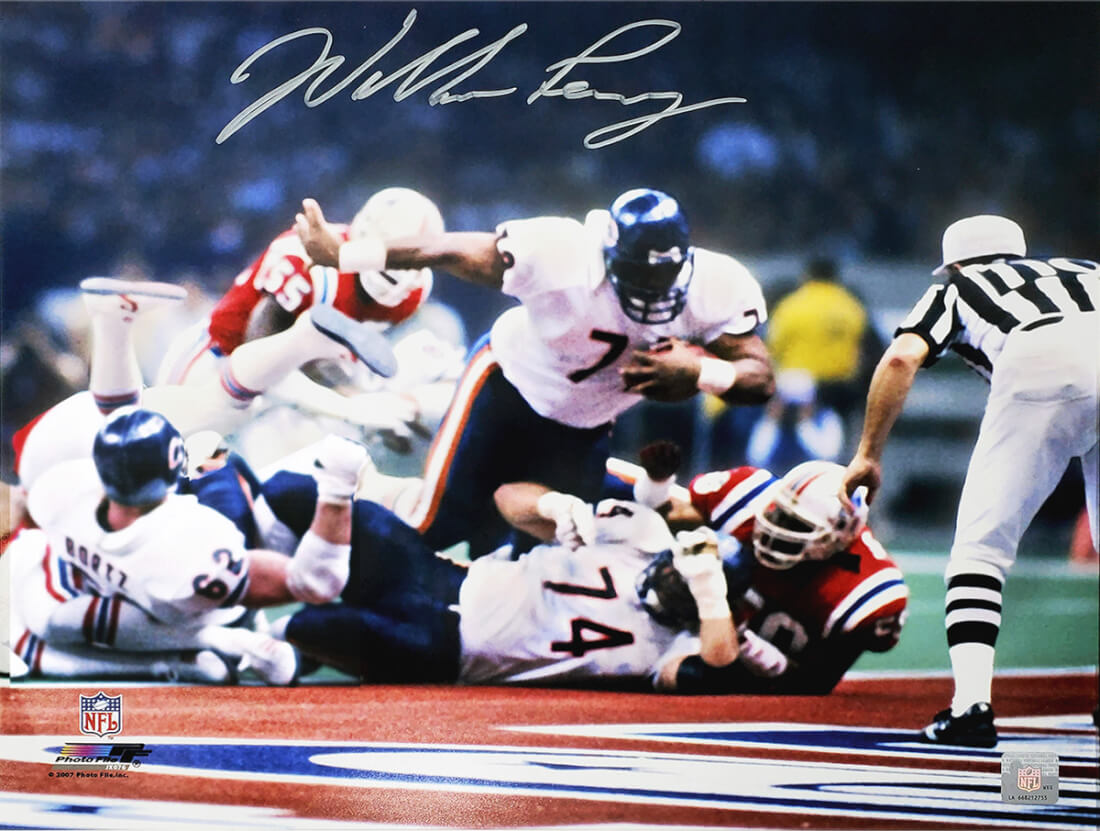 William Perry Signed Chicago Bears Super Bowl XX Touchdown Run 16x20 Photo - PER16P304 - William Perry Signed Chicago Bears Super Bowl XX Touchdown Run 16x20 Photo product image