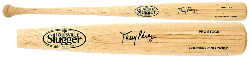 Tony Perez Signed Louisville Slugger Pro Stock Blonde Baseball Bat - PERBAT100 - Tony Perez Signed Louisville Slugger Pro Stock Blonde Baseball Bat product image