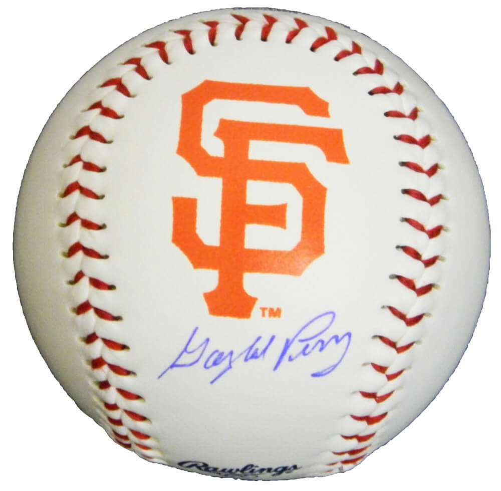 Gaylord Perry Signed San Francisco Giants Logo Baseball - PERBSB104 - Gaylord Perry Signed San Francisco Giants Logo Baseball product image