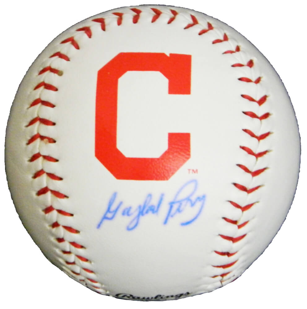 Gaylord Perry Signed Cleveland Indians Logo Baseball - PERBSB105 - Gaylord Perry Signed Cleveland Indians Logo Baseball product image