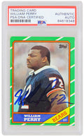 William Perry Signed Chicago Bears 1986 Topps Rookie Football Card #20 (PSA Encapsulated) - PERCAR303 - William Perry Signed Chicago Bears 1986 Topps Rookie Football Card #20 (PSA Encapsulated) product image
