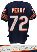 William Perry Signed Navy Custom Throwback Jersey w/The Fridge - PERJRY300 - William Perry Signed Navy Custom Throwback Jersey w/The Fridge product image
