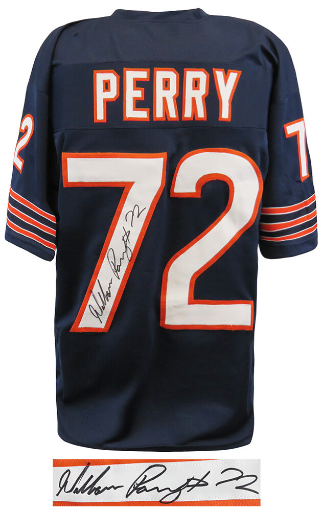William Perry Signed Navy Custom Throwback Jersey - PERJRY301 - William Perry Signed Navy Custom Throwback Jersey product image
