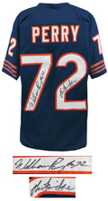 William Perry Signed Navy Custom Football Jersey w/The Fridge - PERJRY303 - William Perry Signed Navy Custom Football Jersey w/The Fridge product image