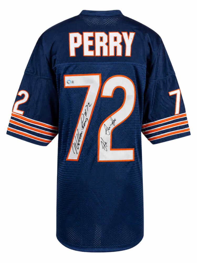 William Perry Signed Navy Throwback Custom Football Jersey w/The Fridge - PERJRY305 - William Perry Signed Navy Throwback Custom Football Jersey w/The Fridge product image
