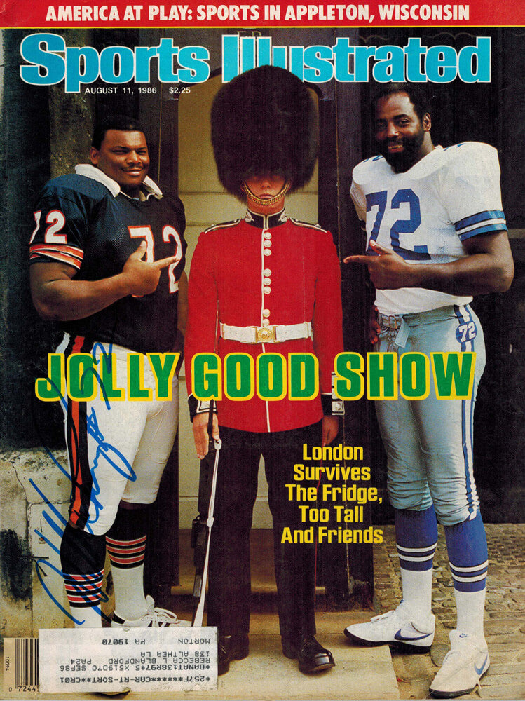 William Perry Signed Bears " Jolly Good Show" Sports Illustrated 8/11/86 w/Ed Jones - PERMAG300 - William Perry Signed Bears " Jolly Good Show" Sports Illustrated 8/11/86 w/Ed Jones product image