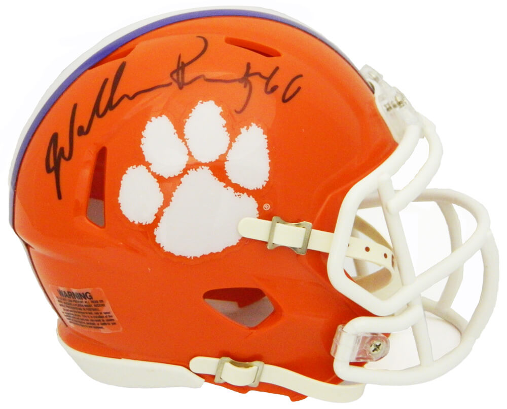William Perry Signed Clemson Tigers Riddell Speed Mini Helmet - PERMIN302 - William Perry Signed Clemson Tigers Riddell Speed Mini Helmet product image