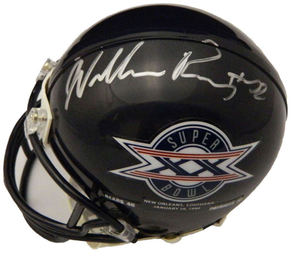 William Perry Signed Chicago Bears / Super Bowl XX Champs Logo Riddell Mini Helmet - PERMIN304 - William Perry Signed Chicago Bears / Super Bowl XX Champs Logo Riddell Mini Helmet product image