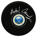 Gilbert Perreault Signed Buffalo Sabres Team Logo Hockey Puck - PERPUC401 - Gilbert Perreault Signed Buffalo Sabres Team Logo Hockey Puck product image