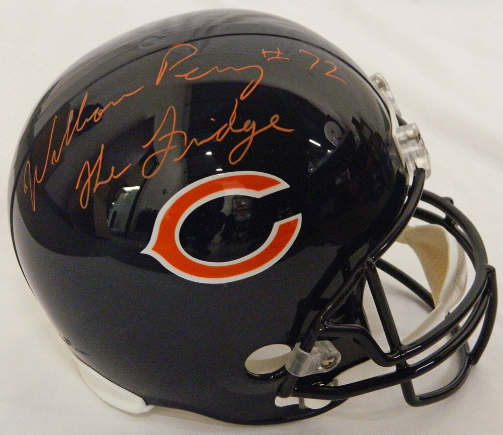 William Perry Signed Chicago Bears Riddell F/S Replica Helmet w/The Fridge (In Orange) - PERREP301 - William Perry Signed Chicago Bears Riddell F/S Replica Helmet w/The Fridge (In Orange) product image