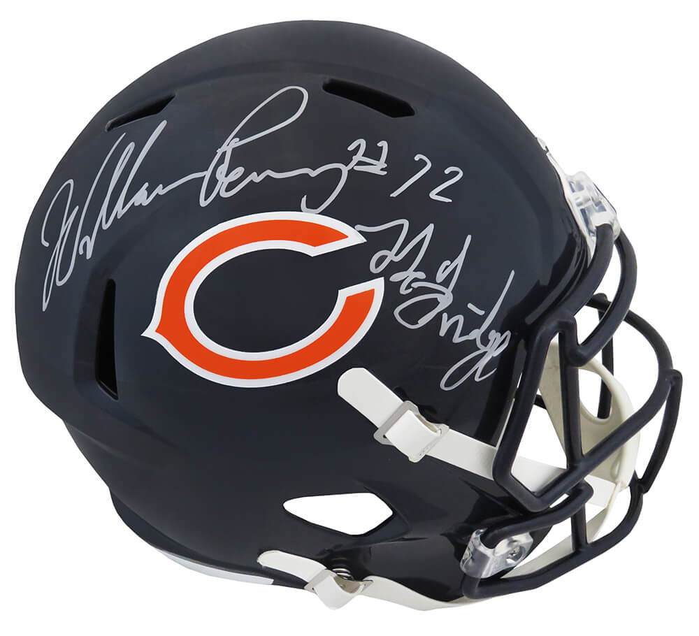 William Perry Signed Chicago Bears Riddell Full Size Speed Replica Helmet w/The Fridge - PERREP309 - William Perry Signed Chicago Bears Riddell Full Size Speed Replica Helmet w/The Fridge product image