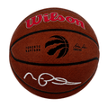Morris Peterson Signed Toronto Raptors Logo Wilson NBA Basketball - PETBSK202 - Morris Peterson Signed Toronto Raptors Logo Wilson NBA Basketball product image