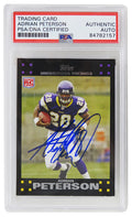Adrian Peterson Signed Minnesota Vikings 2007 Topps Football Rookie Trading Card #301 (PSA Encapsulated) - PETCAR301 - Adrian Peterson Signed Minnesota Vikings 2007 Topps Football Rookie Trading Card #301 (PSA Encapsulated) product image