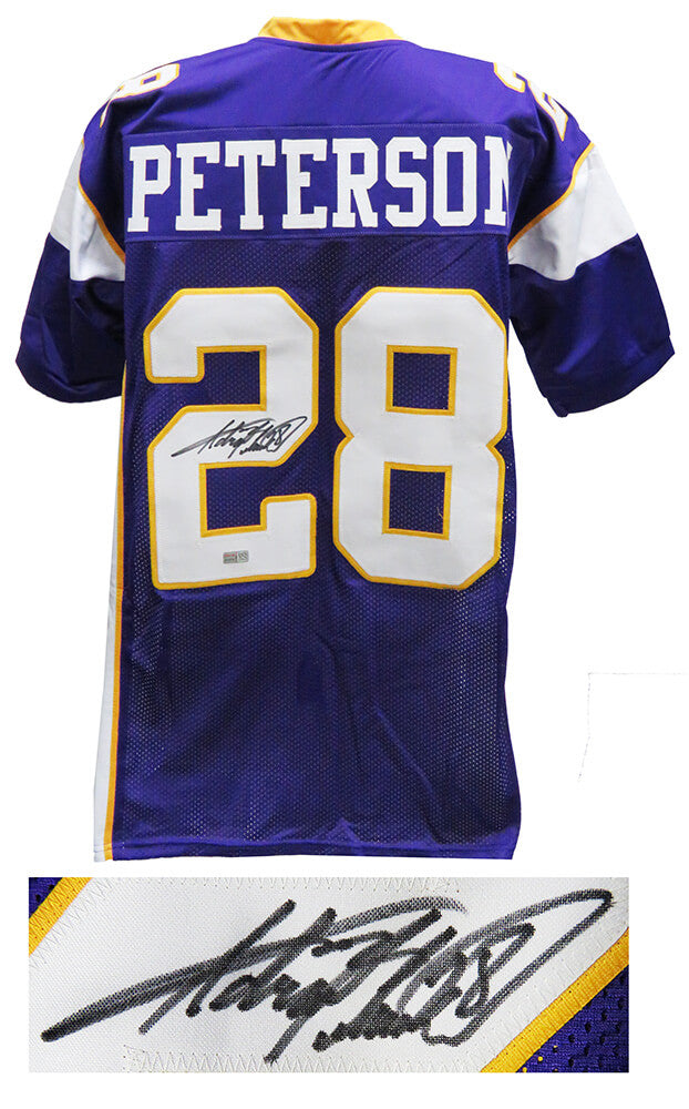 Adrian Peterson Signed Purple Custom Football Jersey (Tri-Star) - PETJRY301 - Adrian Peterson Signed Purple Custom Football Jersey (Tri-Star) product image