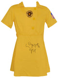 Lori Petty Signed Racine Belles Yellow Costume Women's Baseball Jersey w/Kit - PETJRY500 - Lori Petty Signed Racine Belles Yellow Costume Women's Baseball Jersey w/Kit product image