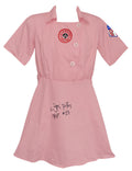 Lori Petty Signed Rockford Peaches Pink Costume Women's Baseball Jersey w/Kit - PETJRY502 - Lori Petty Signed Rockford Peaches Pink Costume Women's Baseball Jersey w/Kit product image