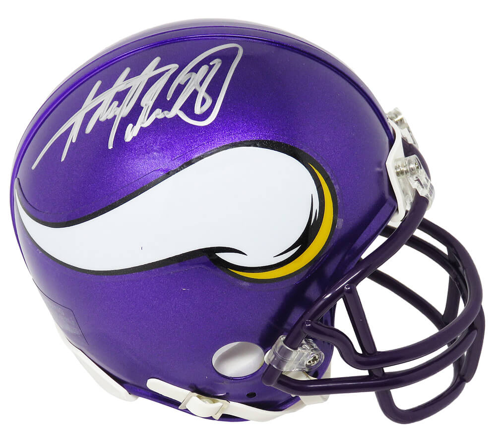 Adrian Peterson Signed Minnesota Vikings Riddell Mini Helmet - PETMIN300 - Adrian Peterson Signed Minnesota Vikings Riddell Mini Helmet product image