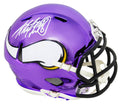 Adrian Peterson Signed Minnesota Vikings Chrome Riddell Speed Mini Helmet - PETMIN301 - Adrian Peterson Signed Minnesota Vikings Chrome Riddell Speed Mini Helmet product image