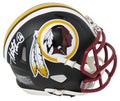Adrian Peterson Signed Washington Redskins Flat Black Matte Riddell Speed Mini Helmet - PETMIN302 - Adrian Peterson Signed Washington Redskins Flat Black Matte Riddell Speed Mini Helmet product image