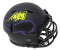 Adrian Peterson Signed Minnesota Vikings Eclipse Black Matte Riddell Speed Mini Helmet (Beckett) - PETMIN304 - Adrian Peterson Signed Minnesota Vikings Eclipse Black Matte Riddell Speed Mini Helmet (Beckett) product image