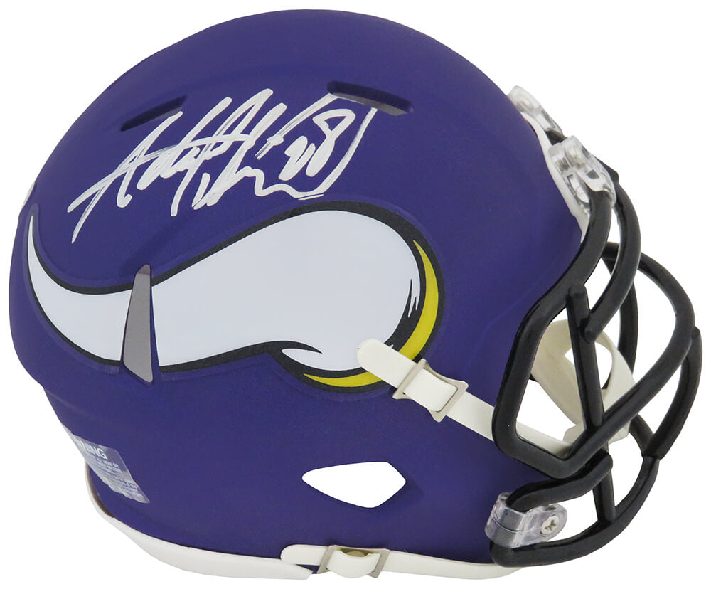 Adrian Peterson Signed Minnesota Vikings Riddell Speed Mini Helmet - PETMIN306 - Adrian Peterson Signed Minnesota Vikings Riddell Speed Mini Helmet product image