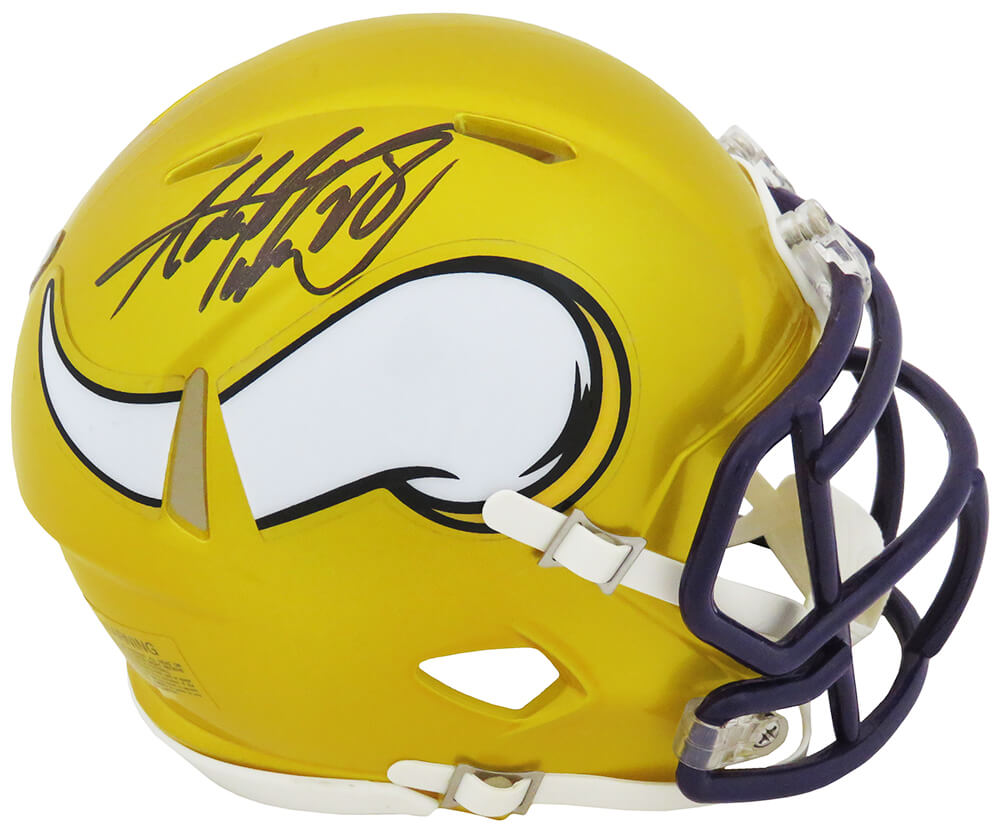 Adrian Peterson Signed Minnesota Vikings FLASH Riddell Speed Mini Helmet - PETMIN308 - Adrian Peterson Signed Minnesota Vikings FLASH Riddell Speed Mini Helmet product image