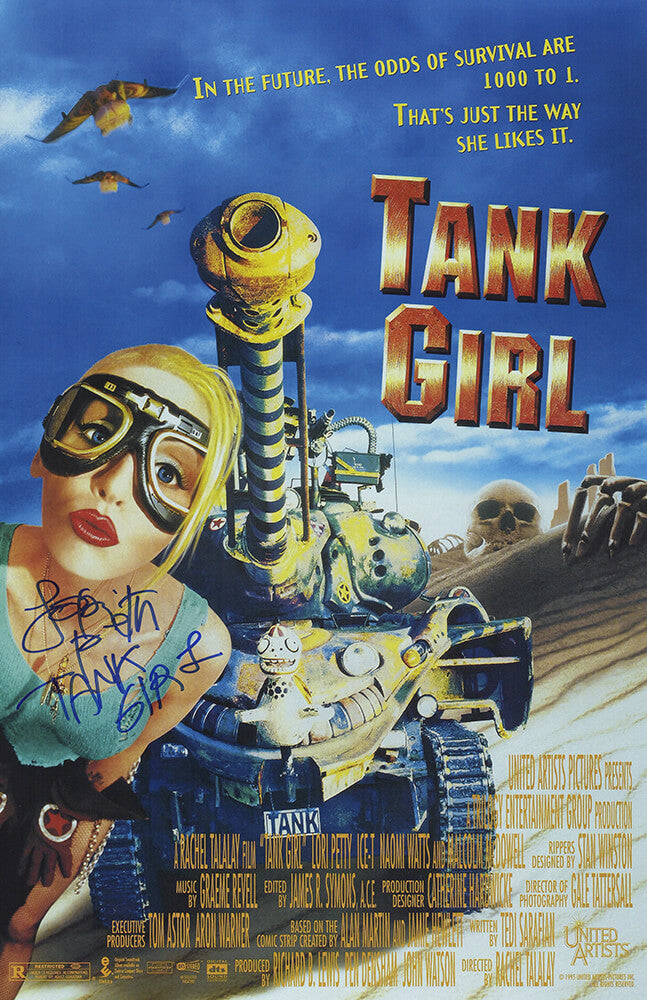 Lori Petty Signed Tank Girl 11x17 Movie Poster w/Tank Girl - PETPST502 - Lori Petty Signed Tank Girl 11x17 Movie Poster w/Tank Girl product image