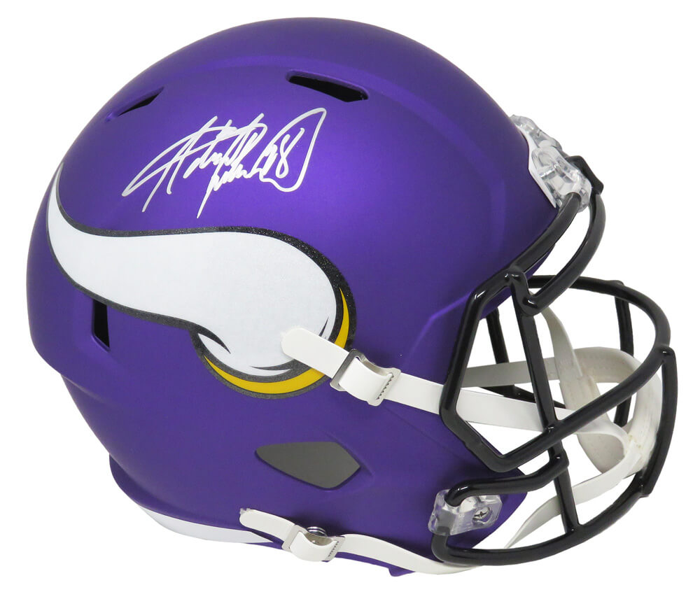 Adrian Peterson Signed Minnesota Vikings Riddell Speed Full Size Replica Helmet - PETREP301 - Adrian Peterson Signed Minnesota Vikings Riddell Speed Full Size Replica Helmet product image
