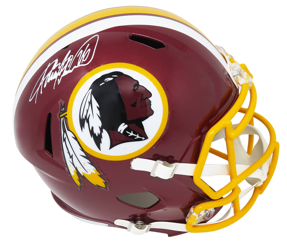 Adrian Peterson Signed Washington Redskins Riddell Speed Full Size Replica Helmet - PETREP302 - Adrian Peterson Signed Washington Redskins Riddell Speed Full Size Replica Helmet product image